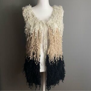 Sioni Studio - Shaggy Ombré Vest- Size S/ M
